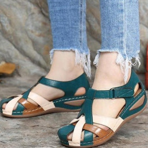 ✨🩰【Προσφορά αλλαγής σεζόν】【35-43】Γυναικεία άνετα ρωμαϊκά σανδάλια από μαλακό δέρμα