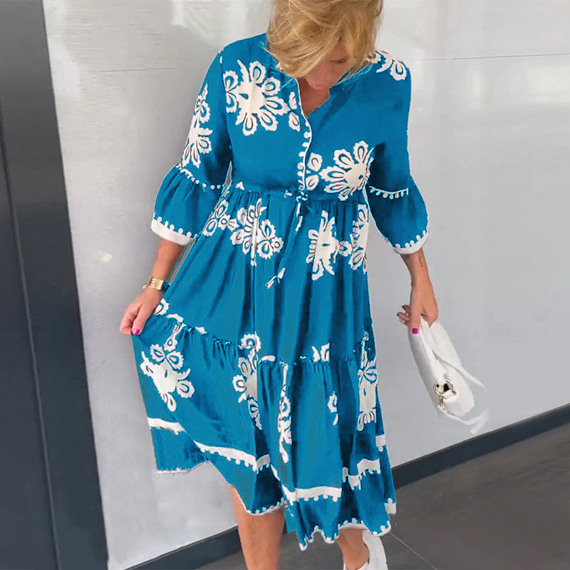 ✨👗【S-3XL】Cvjetna haljina, novi stil za jesen 2025.