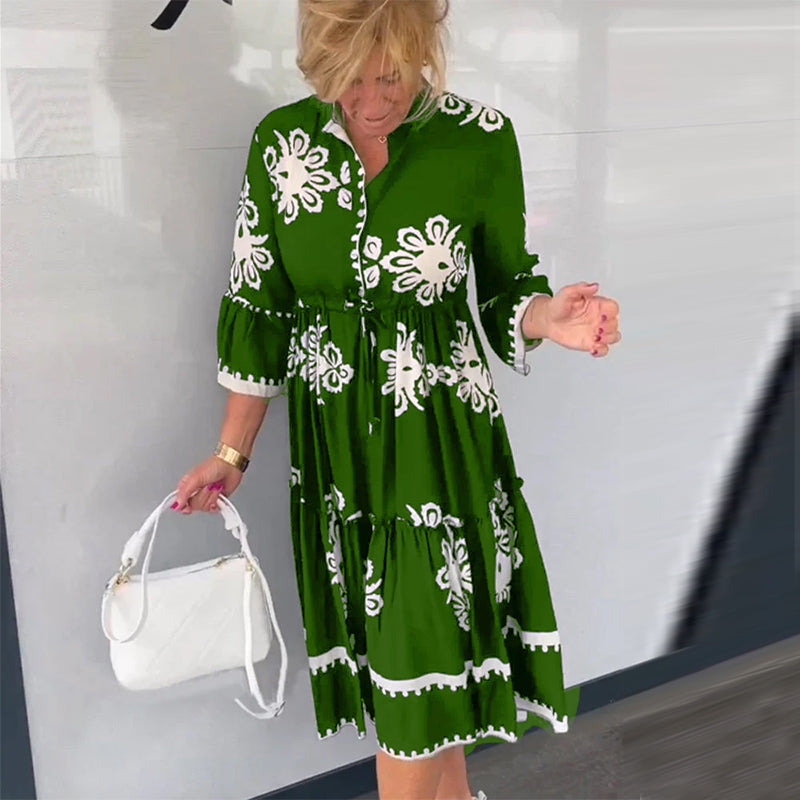 ✨👗【S-3XL】Cvjetna haljina, novi stil za jesen 2025.