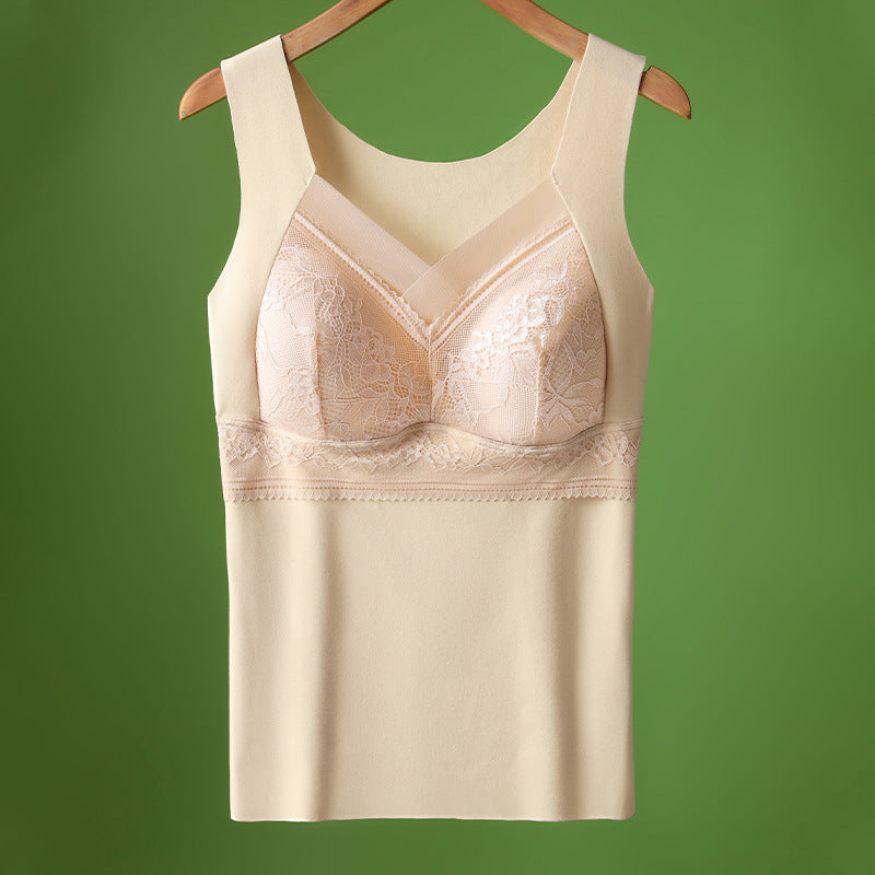 🔥❤️🔥【Compra 1 y llévate 1 gratis】【40-100 catties】Ropa interior de encaje de plumón de ganso de otoño e invierno para dar forma a la hermosa espalda