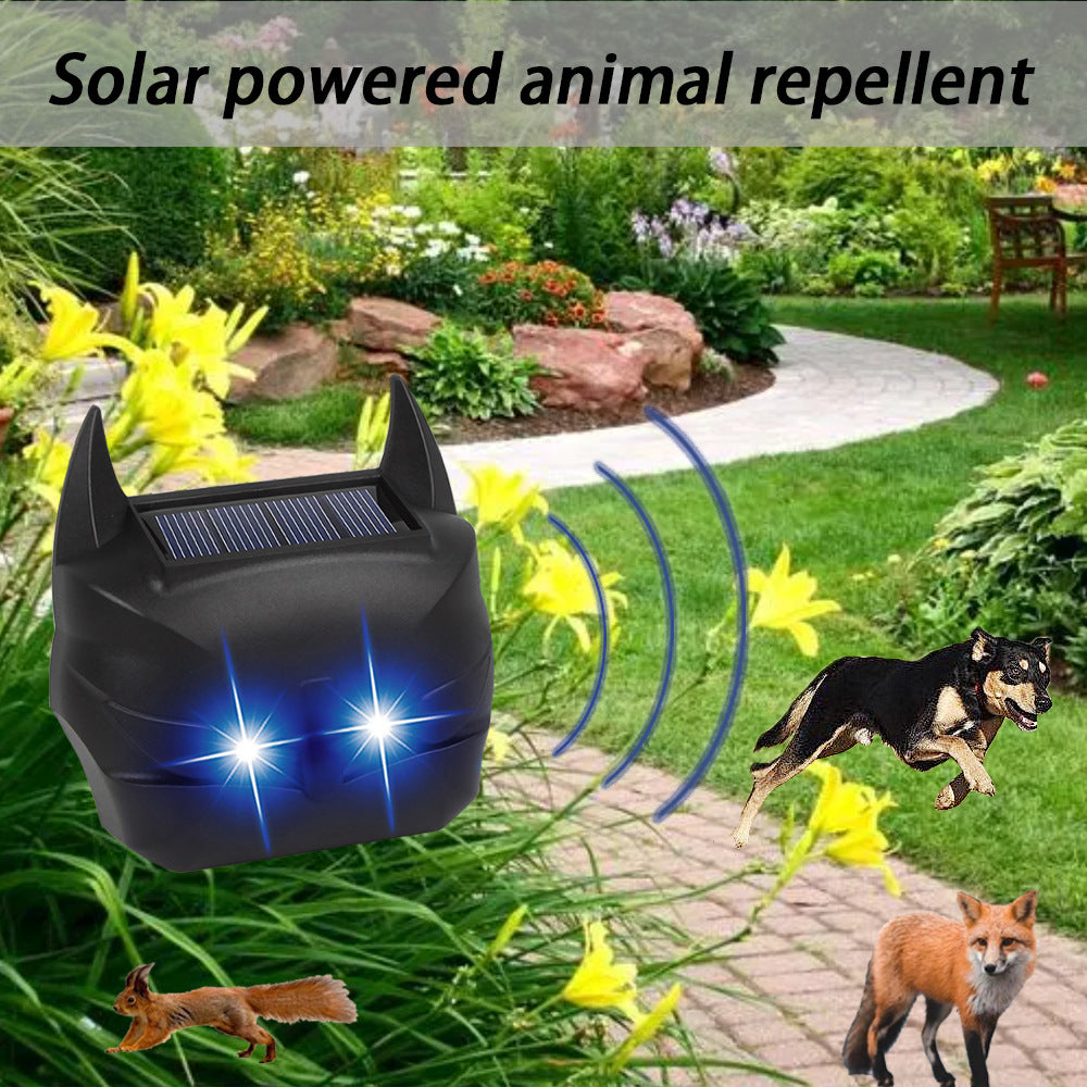 🔥🐂🐖 Repelente solar de pájaros con alarma sonora y luminosa para huertos, estanques de peces y arrozales