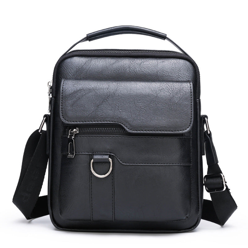 🔥Nueva promoción 👜 Bolsa moderna y casual de cuero para hombre, gran capacidad