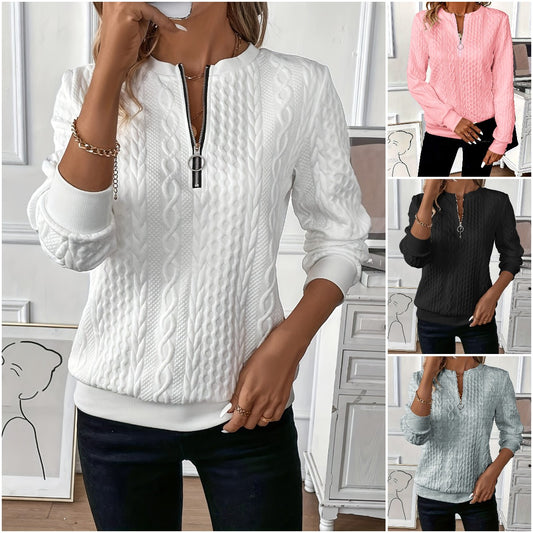 🎀🎀【S-2XL】 2025 Nuevo suéter con cremallera para mujer de otoño e invierno.