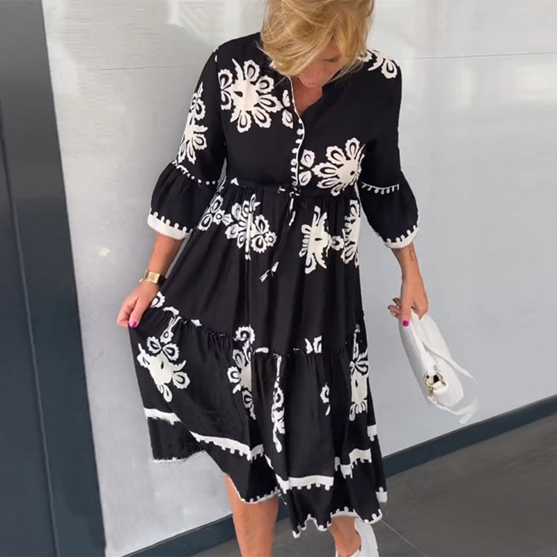 ✨👗【S-3XL】Cvjetna haljina, novi stil za jesen 2025.