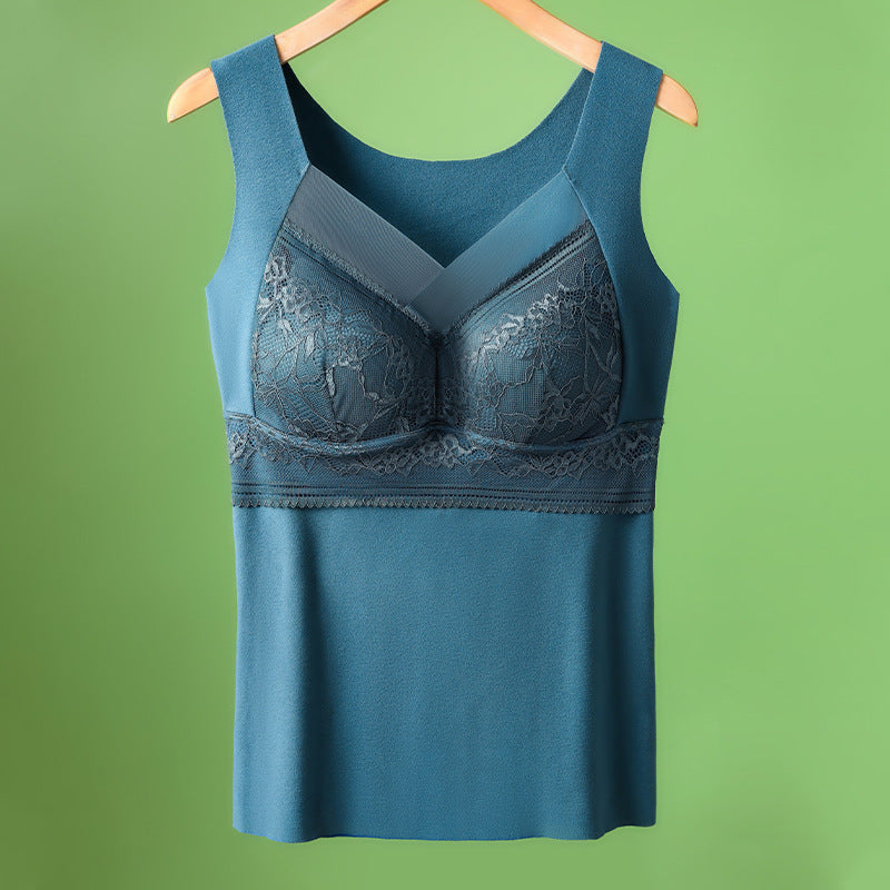 🔥❤️🔥【Compra 1 y llévate 1 gratis】【40-100 catties】Ropa interior de encaje de plumón de ganso de otoño e invierno para dar forma a la hermosa espalda
