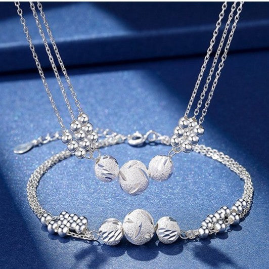 🔥【Kupite jedan, dobijte drugi GRATIS】🔥✨ Elegantna i luksuzna biserna ogrlica + narukvica set, donosi ti blistavu sreću
