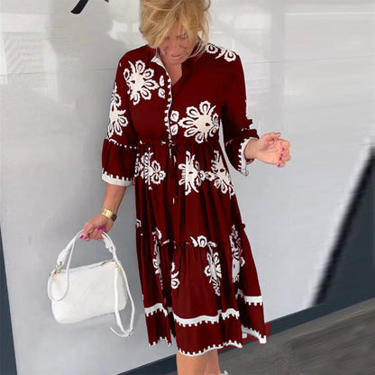 ✨👗【S-3XL】Cvjetna haljina, novi stil za jesen 2025.